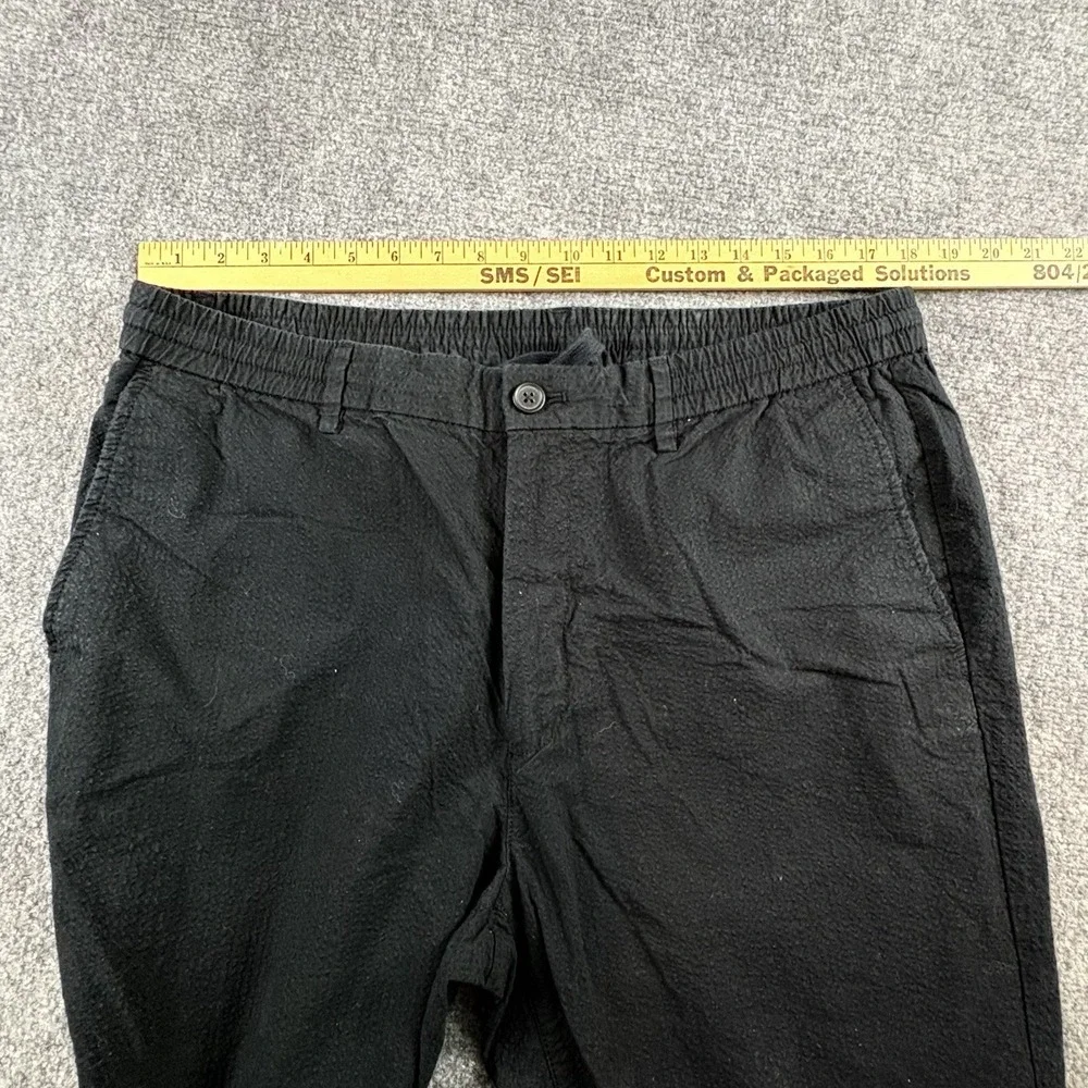 Banana‎ Republic Pants Men's 36x32 fits 36x28 Black Athletic Fit Textured Casual